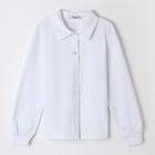 Рубашка для девочки, цвет белый, рост 128 см - Фото 1