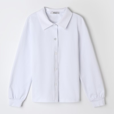 Рубашка для девочки, цвет белый, рост 152 см