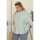 Блуза женская, размер 54, цвет мятный - Фото 2