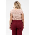 Блуза женская, размер 62, цвет персиковый - Фото 6