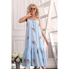 Платье женское, размер 46, цвет голубой - Фото 5