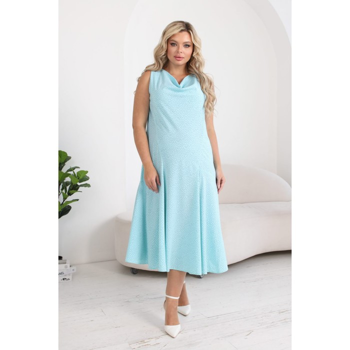 Платье женское, размер 44, цвет мятный - Фото 1