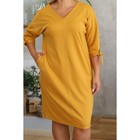 Платье женское, размер 48, цвет горчичный - Фото 4