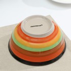 Салатник керамический Доляна «Индия», 450 мл, d=14 см, цвет оранжевый - Фото 5