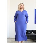 Платье женское, размер 52, цвет синий - Фото 2