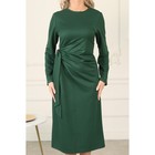 Платье женское, размер 46, цвет зелёный - Фото 3