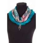 Шарф женский, цвет зелёный - Фото 1