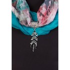 Шарф женский, цвет зелёный - Фото 3