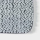 Коврики для ванной и туалета SAVANNA «Луи», 2 шт: 50×80 см, 40×50 см, цвет голубой 9643331 - фото 847643
