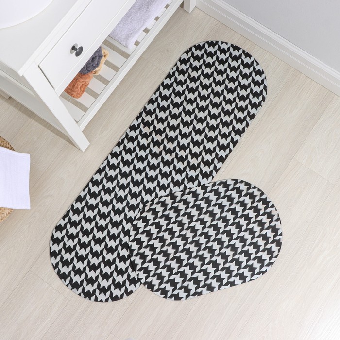 Коврики для дома SAVANNA «Лапка», 2 шт., 40×120 см, 40×60 см - Фото 1