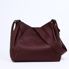 Сумка-мешок на кнопке, цвет бордовый - фото 25431903