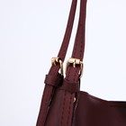 Сумка-мешок на кнопке, цвет бордовый - фото 25431906