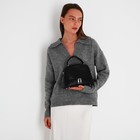 Сумка женская на молнии, цвет чёрный 9681240