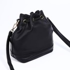 Сумка кросс-боди на затяжке, цвет чёрный - фото 25380780