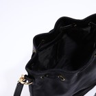 Сумка кросс-боди на затяжке, цвет чёрный - фото 25380784