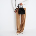 Сумка кросс-боди на затяжке, цвет чёрный - фото 25380787