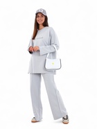 Сумка молодёжная на молнии, с принтом, 24×6.5×17 см, белая - Фото 2