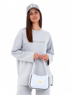 Сумка молодёжная на молнии, с принтом, 24×6.5×17 см, белая - Фото 5