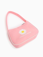 Сумка молодёжная на молнии, с принтом, 24×6.5×17 см, розовая - Фото 7