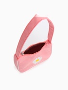 Сумка молодёжная на молнии, с принтом, 24×6.5×17 см, розовая - Фото 2