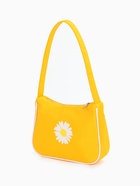 Сумка молодёжная на молнии, с принтом, 24×6.5×17 см, жёлтая - Фото 3