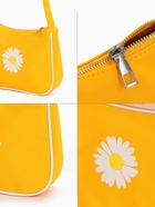 Сумка молодёжная на молнии, с принтом, 24×6.5×17 см, жёлтая - Фото 4
