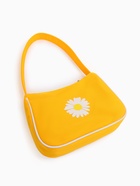 Сумка молодёжная на молнии, с принтом, 24×6.5×17 см, жёлтая - Фото 5