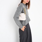 Сумка женская мессенджер на магните, 25×6×14 см, молочный - Фото 2