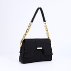 Сумка женская мессенджер на магните, 25×6×14 см, чёрный - Фото 5