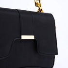 Сумка женская мессенджер на магните, 25×6×14 см, чёрный - Фото 6