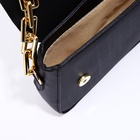 Сумка женская мессенджер на магните, 25×6×14 см, чёрный - Фото 7