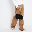 Сумка женская мессенджер на магните, 25×6×14 см, чёрный - Фото 2