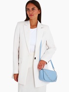 Сумка женская на магните, цвет голубой - фото 43617939