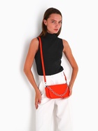 Сумка женская на магните, цвет оранжевый - фото 43617940