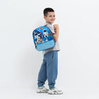 Рюкзак детский на молнии, «Выбражулька», 1 наружный карман, вставка МИКС, цвет голубой - фото 12020040