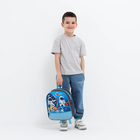 Рюкзак детский на молнии, 1 наружный карман, вставка МИКС, цвет голубой - Фото 4