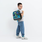 Рюкзак детский на молнии, «Выбражулька», 1 наружный карман, вставка МИКС, цвет синий - фото 10921253