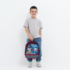 Рюкзак детский на молнии, 1 наружный карман, вставка МИКС, цвет разноцветный/красный - Фото 4