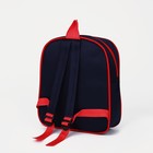 Рюкзак детский на молнии, 1 наружный карман, вставка МИКС, цвет разноцветный/красный - Фото 7