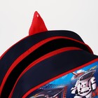 Рюкзак детский на молнии, 1 наружный карман, вставка МИКС, цвет разноцветный/красный - Фото 9