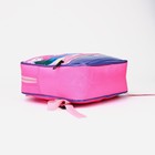 Рюкзак детский на молнии, 1 наружный карман, вставка МИКС, цвет розовый - фото 7334090