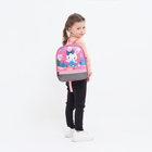 Рюкзак детский на молнии, 1 наружный карман, вставка МИКС, цвет розовый - Фото 3