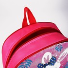 Рюкзак детский на молнии, 1 наружный карман, вставка МИКС, цвет розовый - фото 7334096