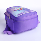 Рюкзак детский на молнии, 3 наружных кармана, цвет фиолетовый - фото 10921294