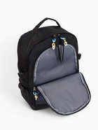 Рюкзак молодёжный на молнии, 3 наружных кармана, чёрный - фото 60818119