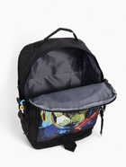 Рюкзак молодёжный на молнии, 3 наружных кармана, чёрный - фото 60818120