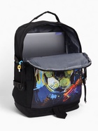 Рюкзак молодёжный на молнии, 3 наружных кармана, чёрный - фото 60818121