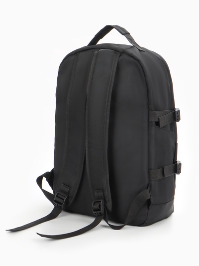 Рюкзак школьный «Тенис», с карманами, с рисунком, размер 31×16×42 см, чёрный