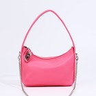 Сумка женская багет на молнии, 22×9×12 см, розовая - Фото 1