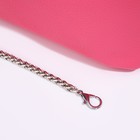 Сумка женская багет на молнии, 22×9×12 см, розовая - Фото 9